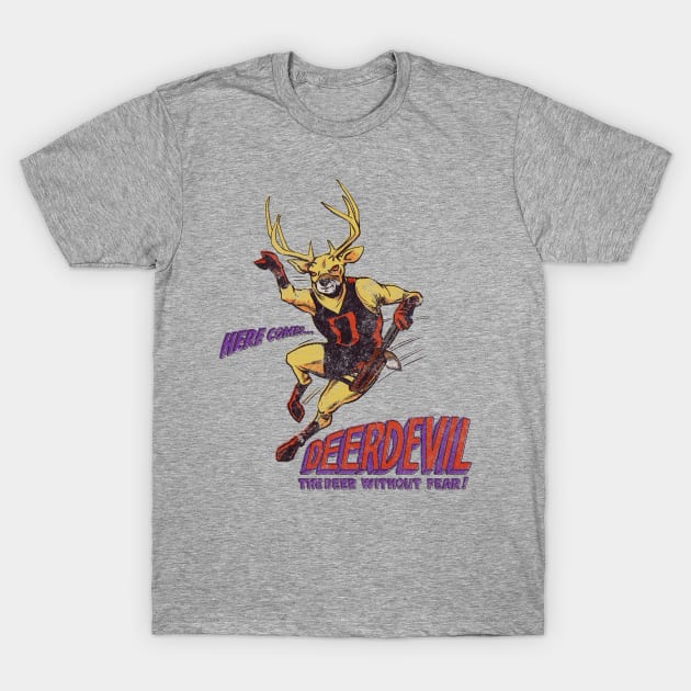 Deerdevil - retro T-Shirt by ThirteenthFloor